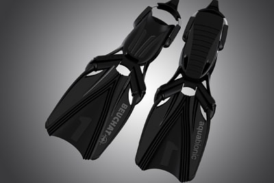 Buy black aquabionic fin with us or avail on rent | Scuba diving equipments and gear